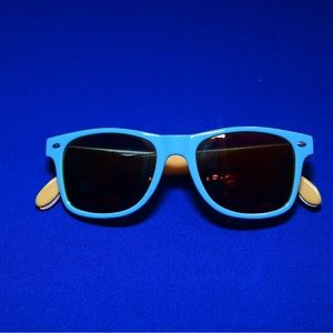Yellow Tinted Sunglasses (Blue and Yellow Frame)